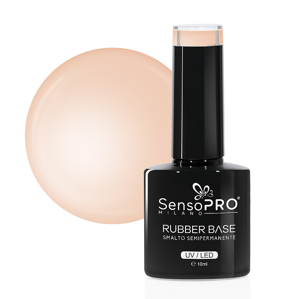 Rubber Base Gel SensoPRO Milano 10ml, #03 Charmed Nude