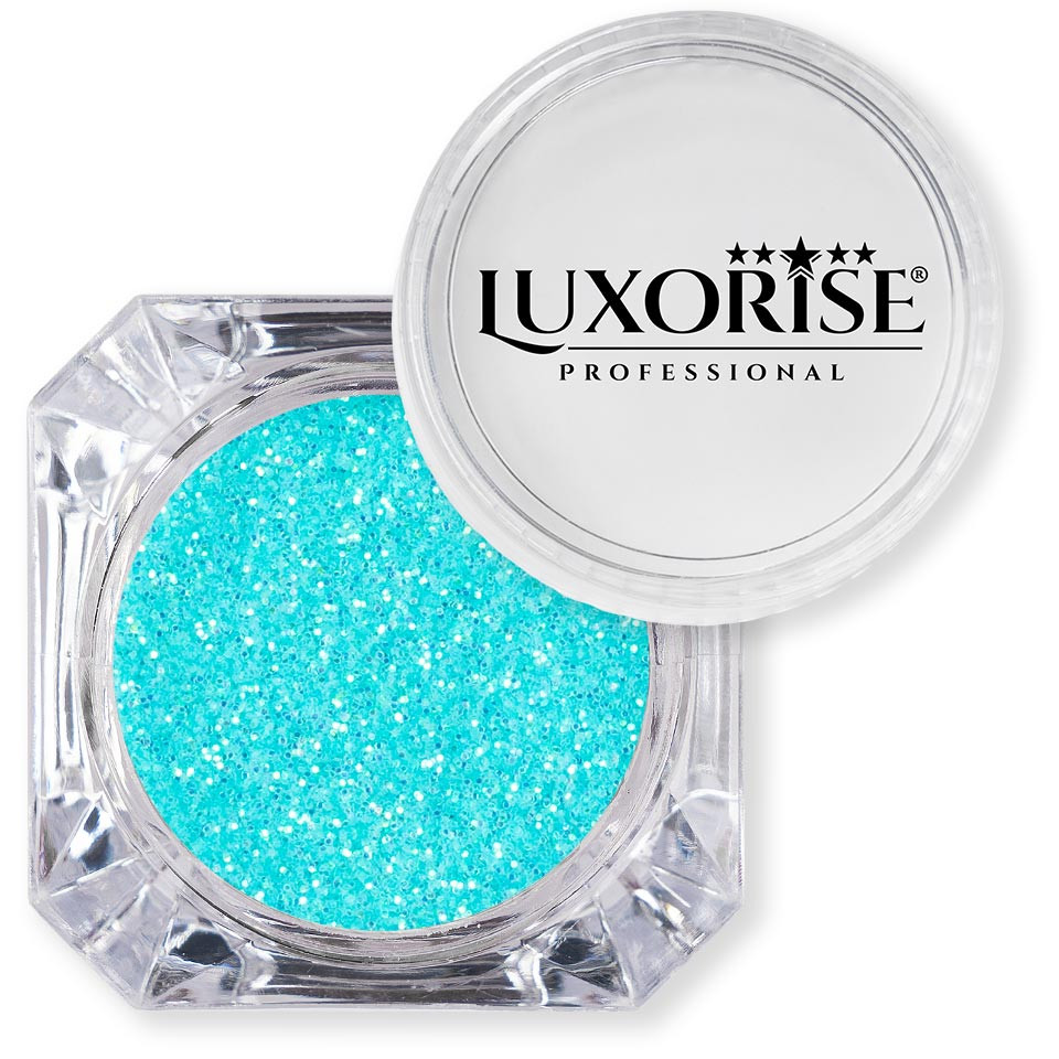 Sclipici Glitter Unghii Pulbere LUXORISE, Ocean Blue - 1 | YEO