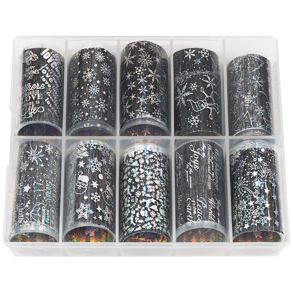 Set Folii Transfer LUXORISE #34 Holo Christmas, 10 buc