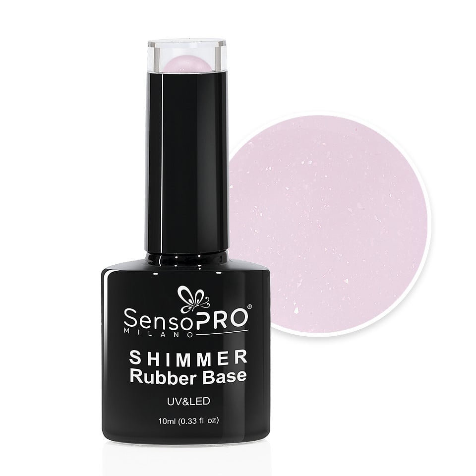 Shimmer Rubber Base SensoPRO Milano - #69 Desert Rays, 10ml