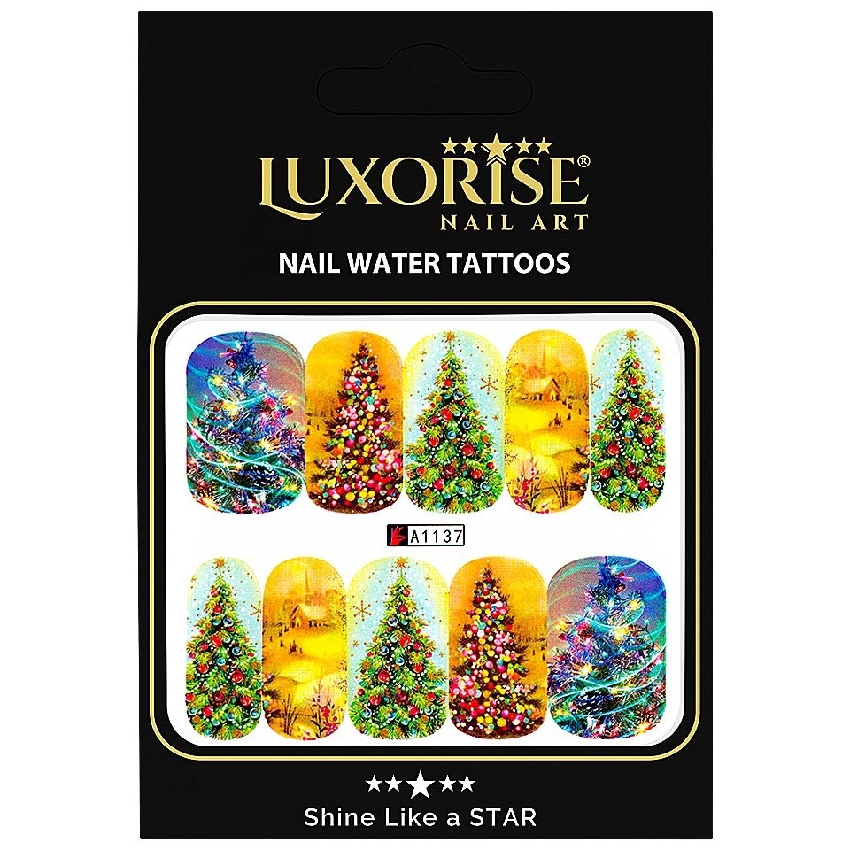 Tatuaj Unghii LUXORISE Christmas Tree Joy, A1137 - 2 | YEO