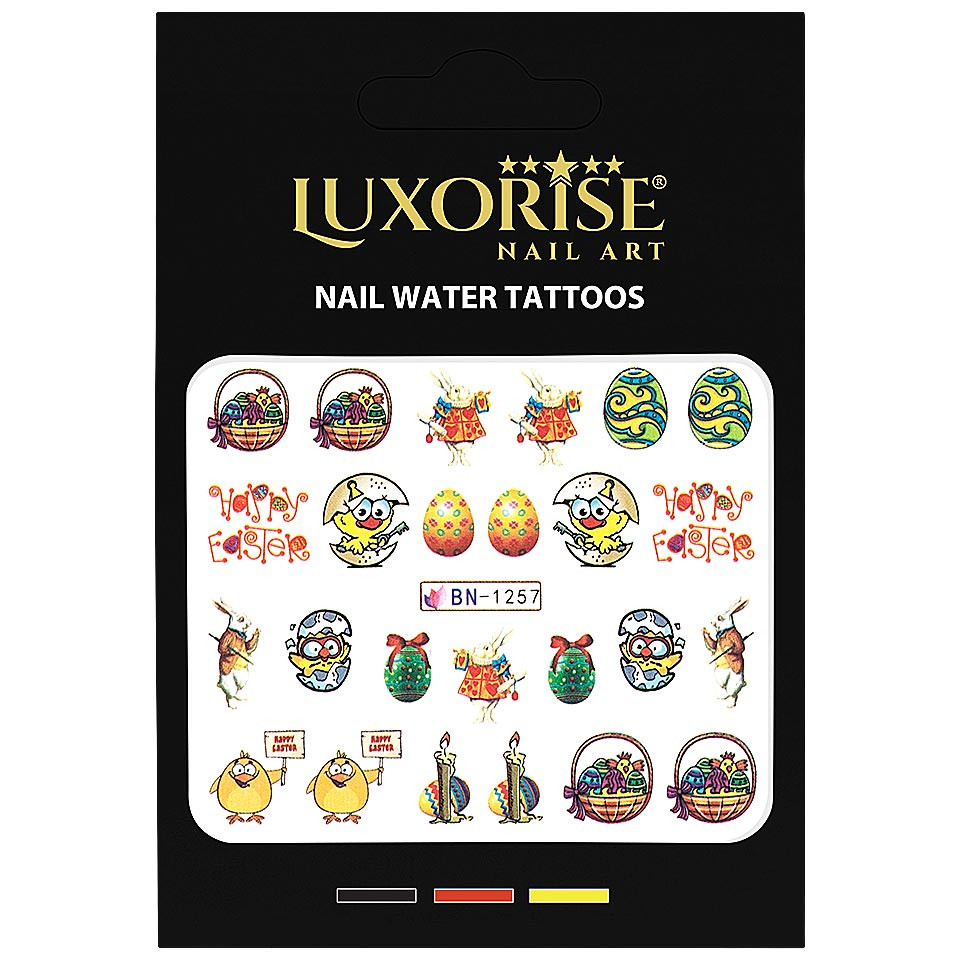 Tatuaj Unghii LUXORISE Easter Fun, BN-1257 - 1 | YEO