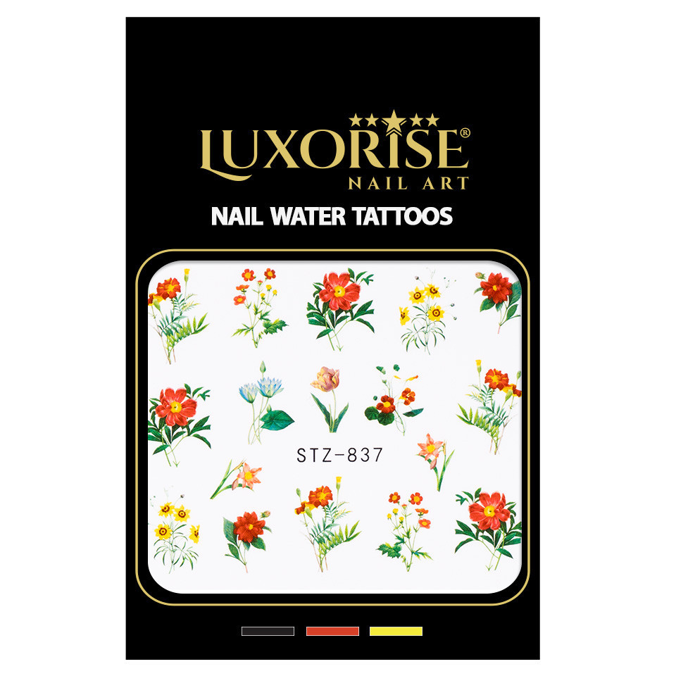 Tatuaj Unghii LUXORISE Flower Flash, STZ-837 - 1 | YEO