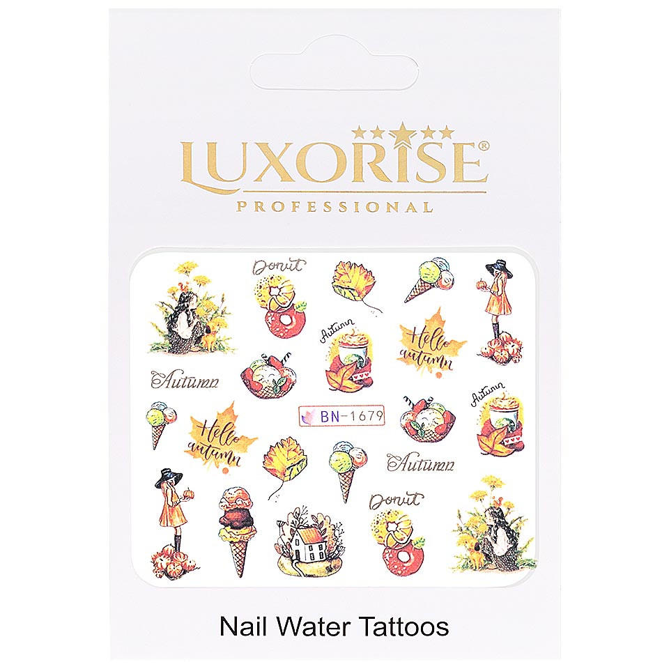 Tatuaj unghii LUXORISE, GoldenFall BN-1679 - 2 | YEO