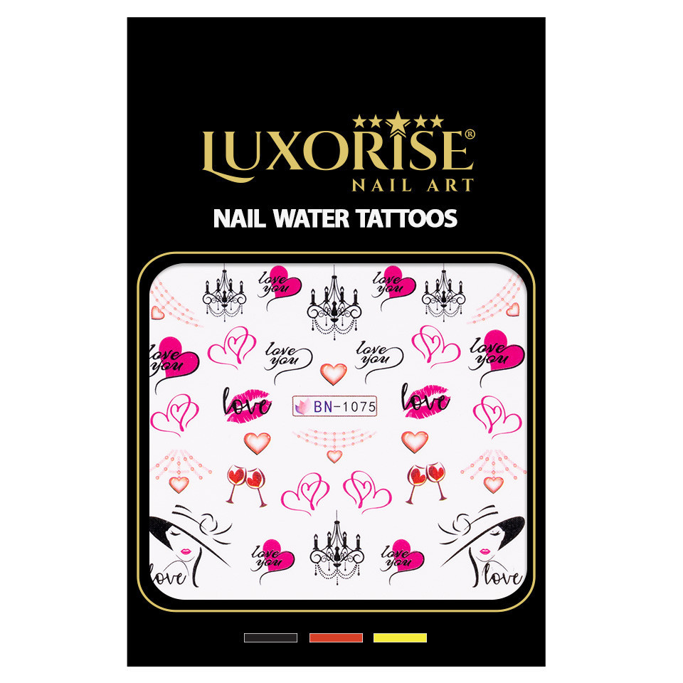 Tatuaj Unghii LUXORISE Love City, BN-1075 - 1 | YEO