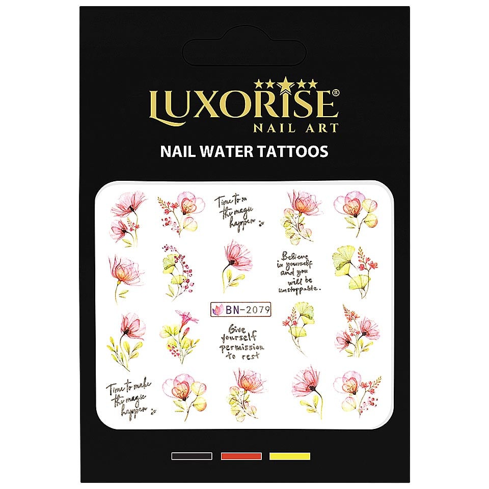 Tatuaj Unghii LUXORISE Magic Flowers, BN-2079 - 1 | YEO