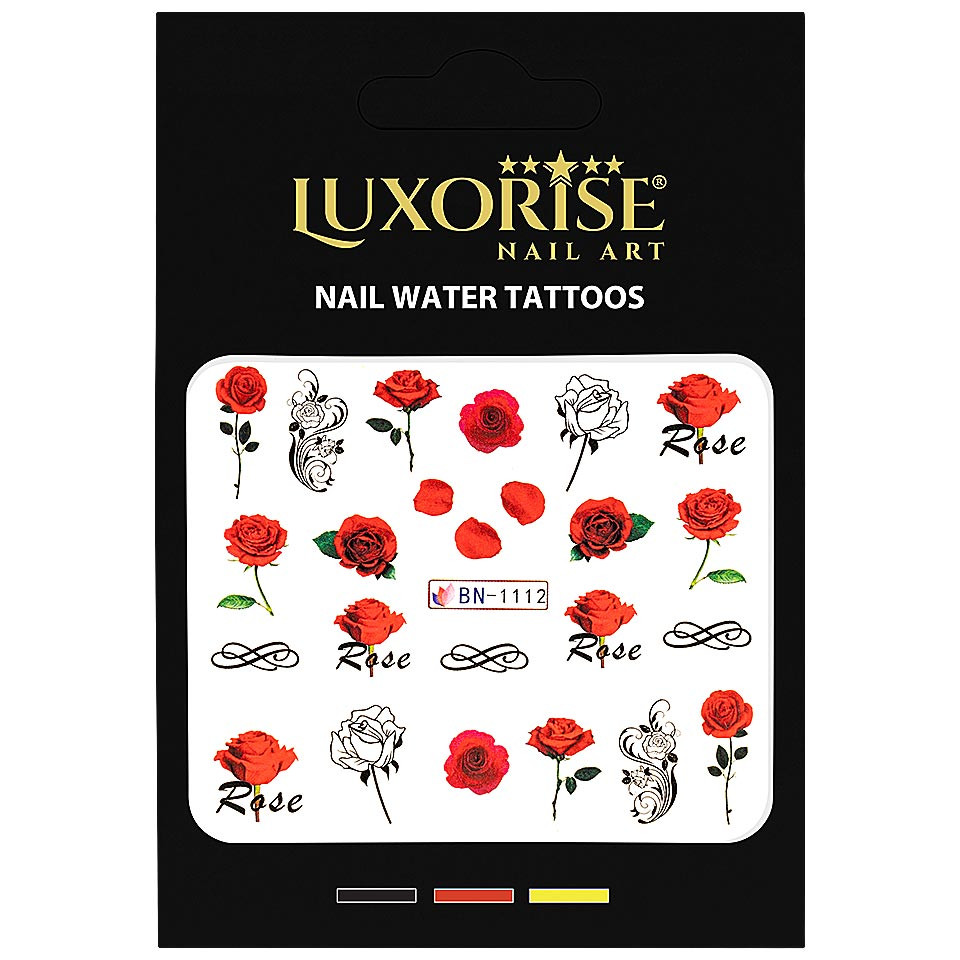 Tatuaj unghii LUXORISE, Rose Bar BN-1112 - 1 | YEO