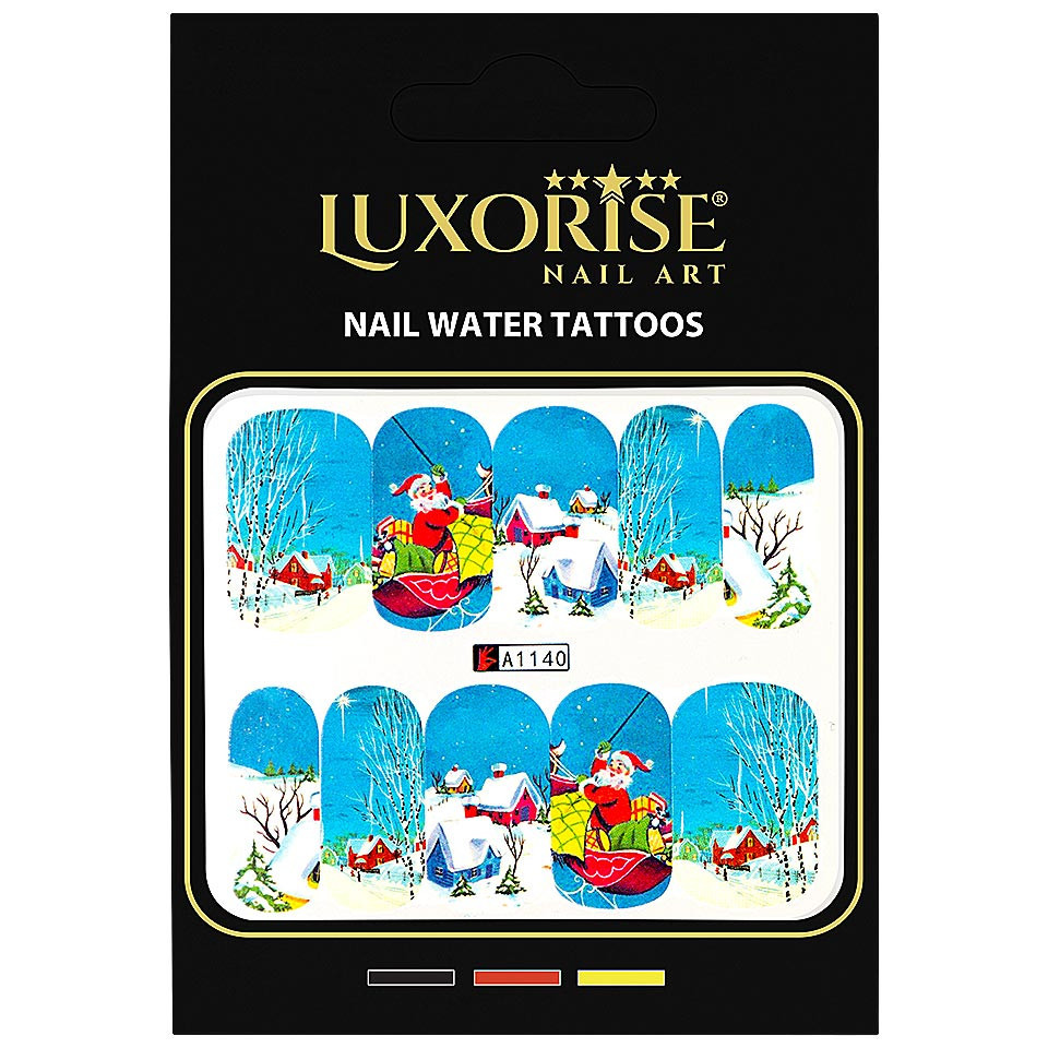 Tatuaj Unghii LUXORISE Santa\'s Road, A1140 - 2 | YEO