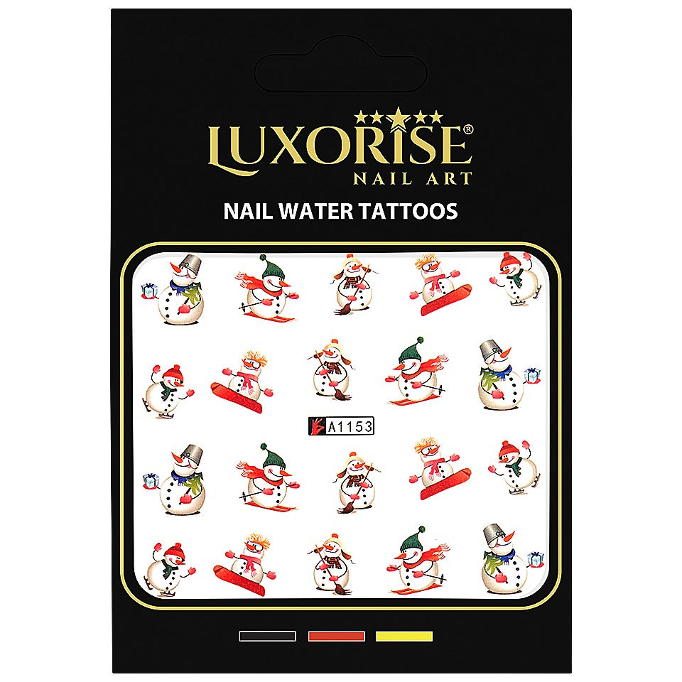 Tatuaj Unghii LUXORISE Snowmen Rush, A1153 - 1 | YEO