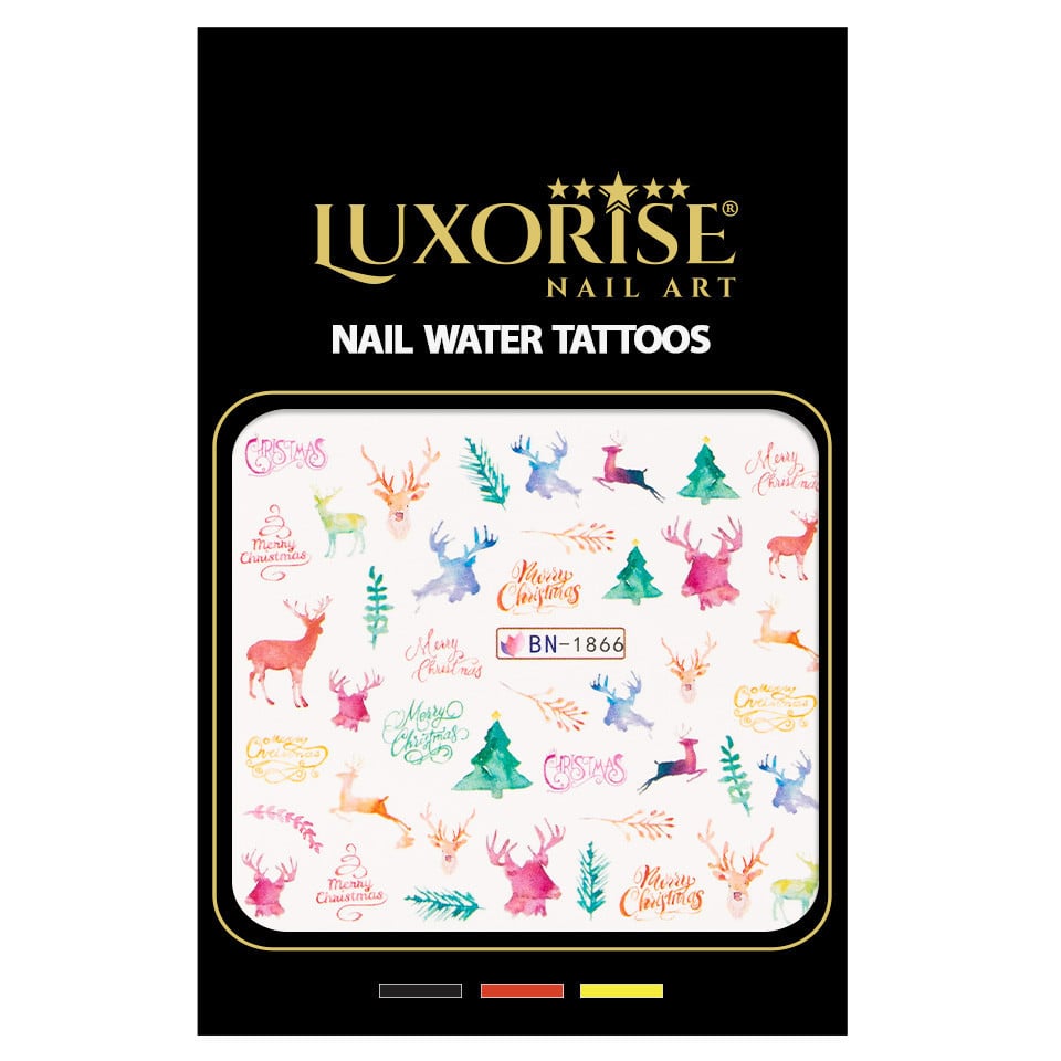 Tatuaj Unghii LUXORISE Wild Christmas, BN-1866 - 1 | YEO