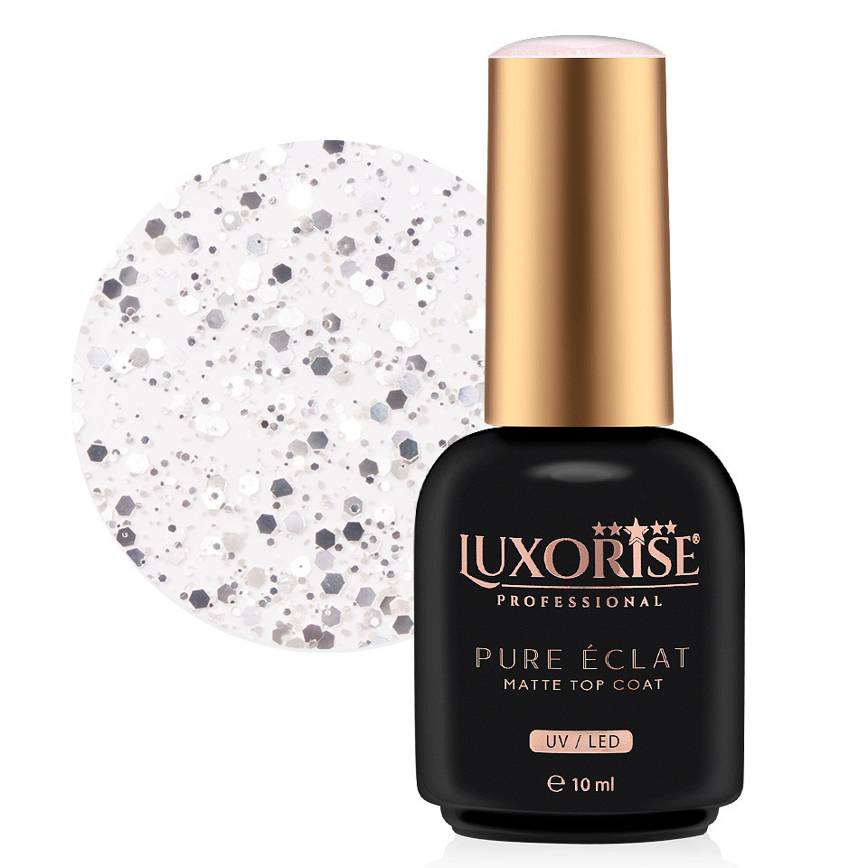 Top Coat LUXORISE - Pure Eclat Matte, Silver 10ml