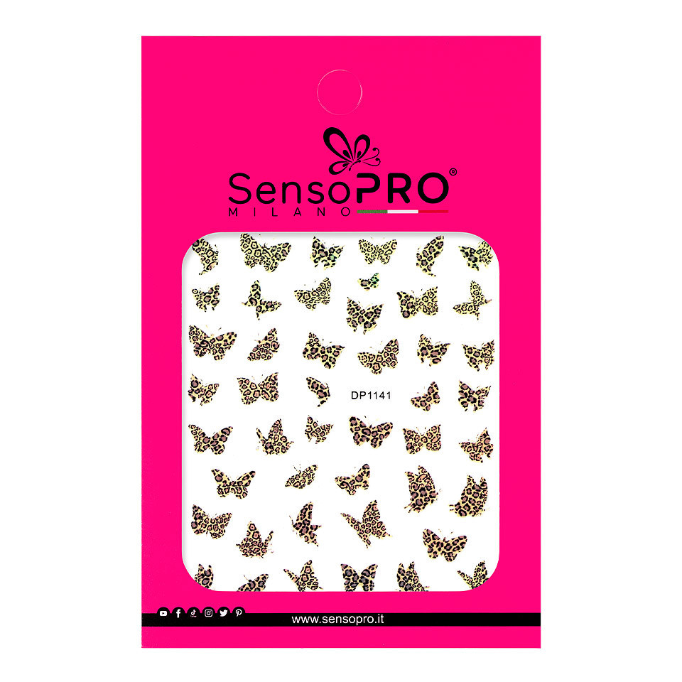 Abtibild Unghii SensoPRO Milano Butterfly Print, model DP1141 - 1 | YEO