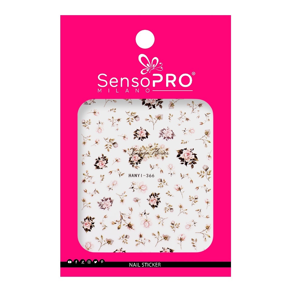 Abtibild Unghii SensoPRO Milano - Dreamy Bouquet - 1 | YEO