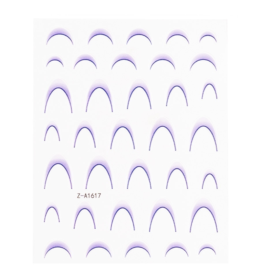 Abtibild Unghii SensoPRO Milano - French Ombre Purple - 1 | YEO