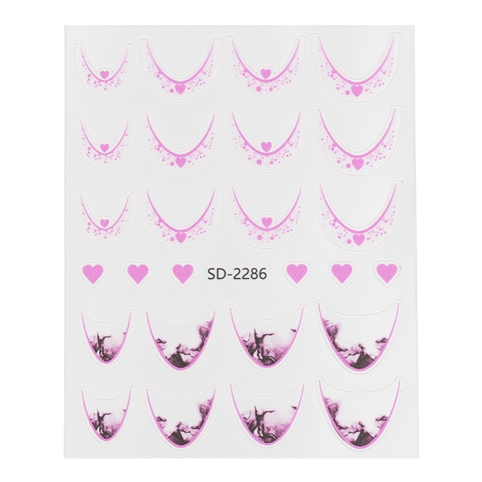 Abtibild Unghii SensoPRO Milano - Soft Heart - 1 | YEO