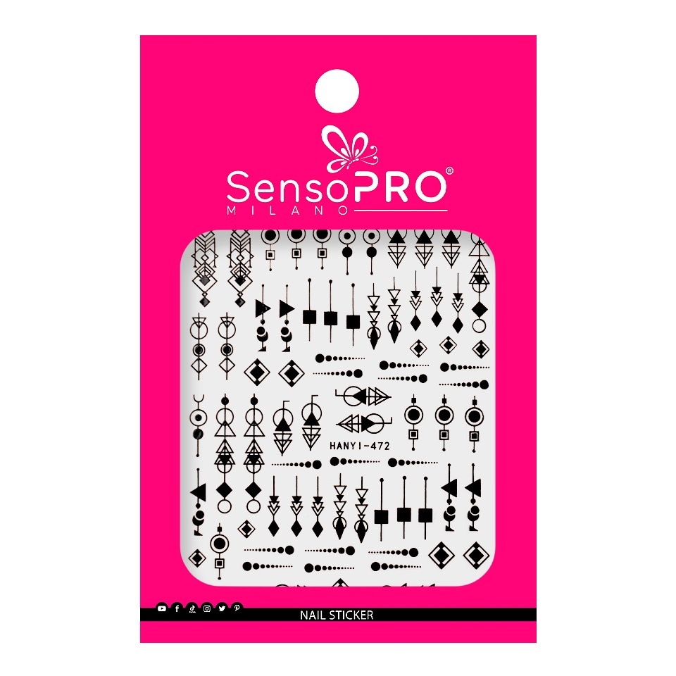Abtibild Unghii SensoPRO Milano - Tribal Patterns - 1 | YEO