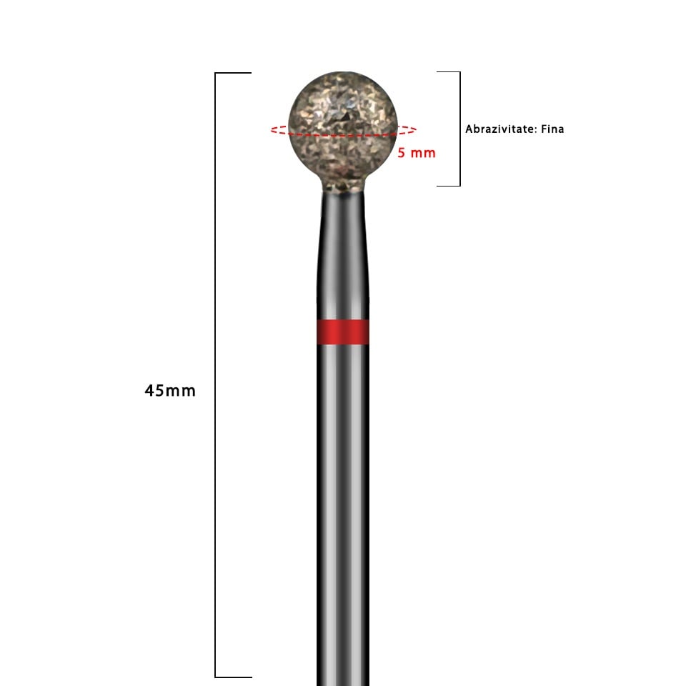 Capat Freza Sfera Diamantat Rosu, LUXORISE - 3 | YEO