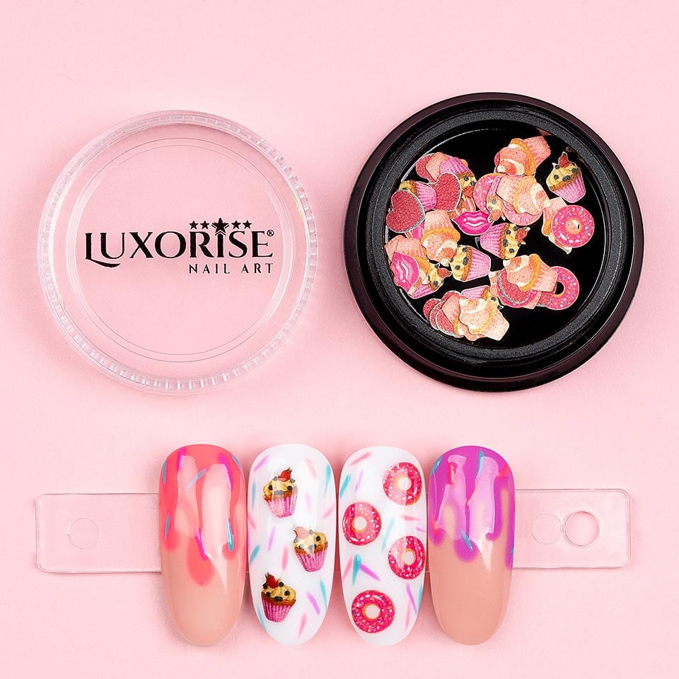 Decoratiuni Unghii Nail Art LUXORISE, Love Cake