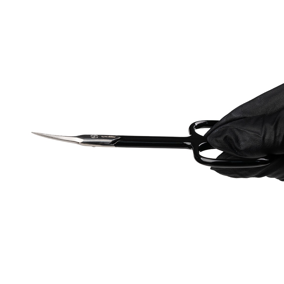 Forfecuta Cuticule Profesionala LUXORISE, Extra Sharp Black - 3 | YEO