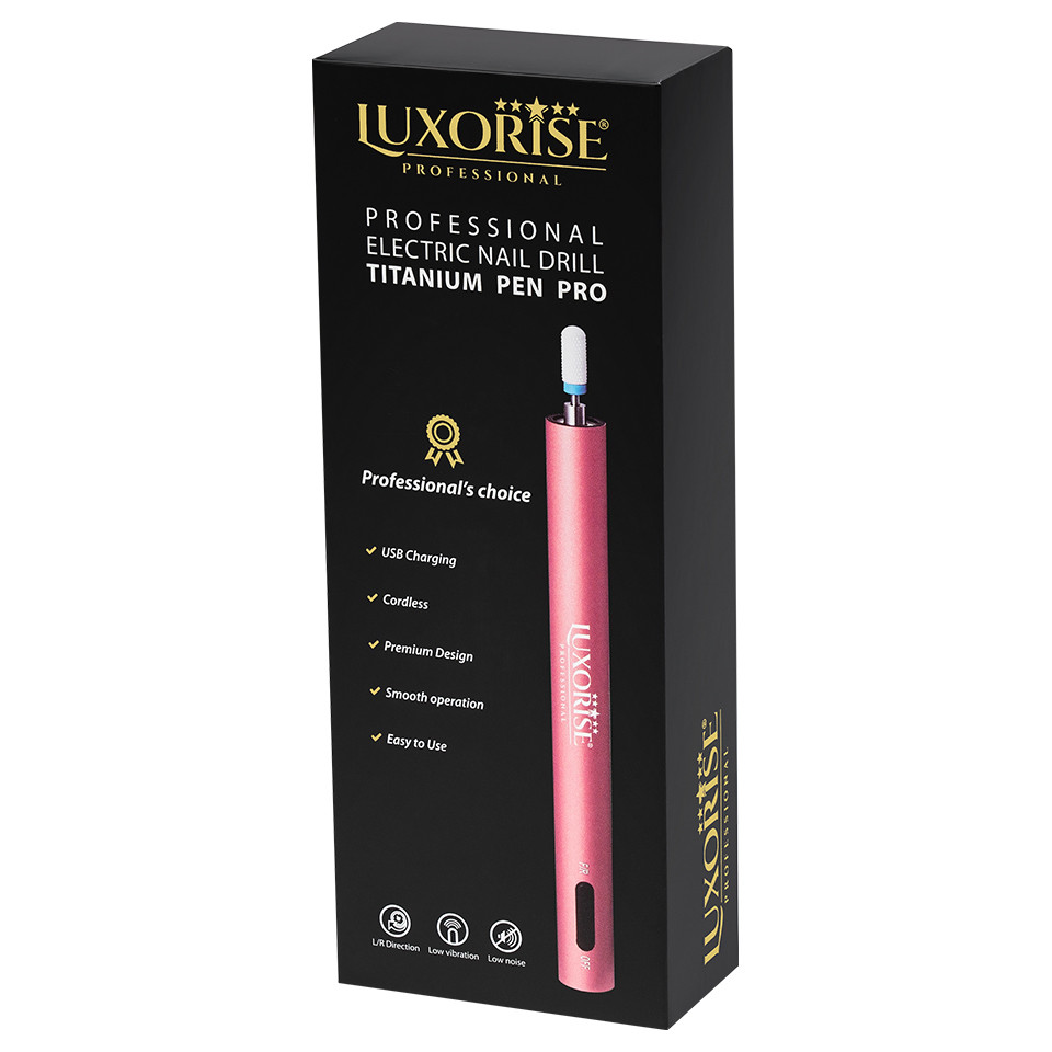 Freza Unghii Portabila TITANIUM PEN PRO - LUXORISE, Roz - 2 | YEO