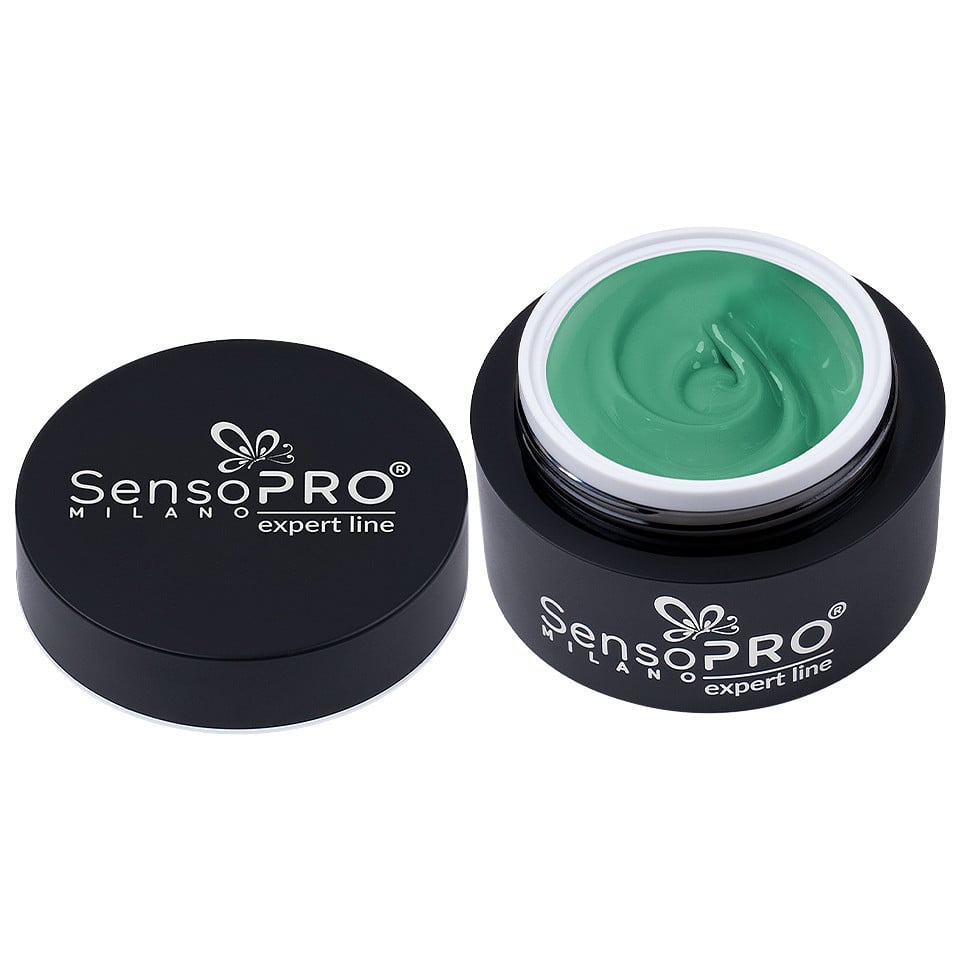 Gel Colorat UV SensoPRO Milano Expert Line - Smoky Green 5ml - 2 | YEO