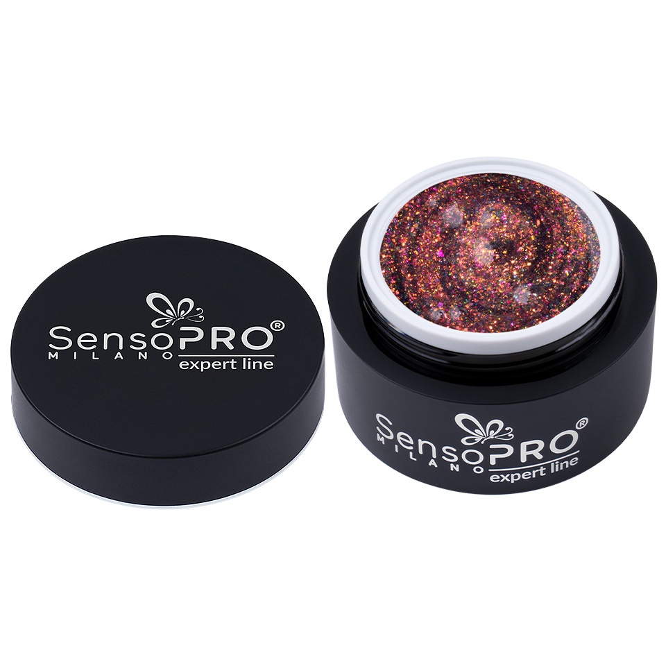 Gel Constructie Unghii Expert Line SensoPRO Milano - Galaxy Intense 15ml - 1 | YEO