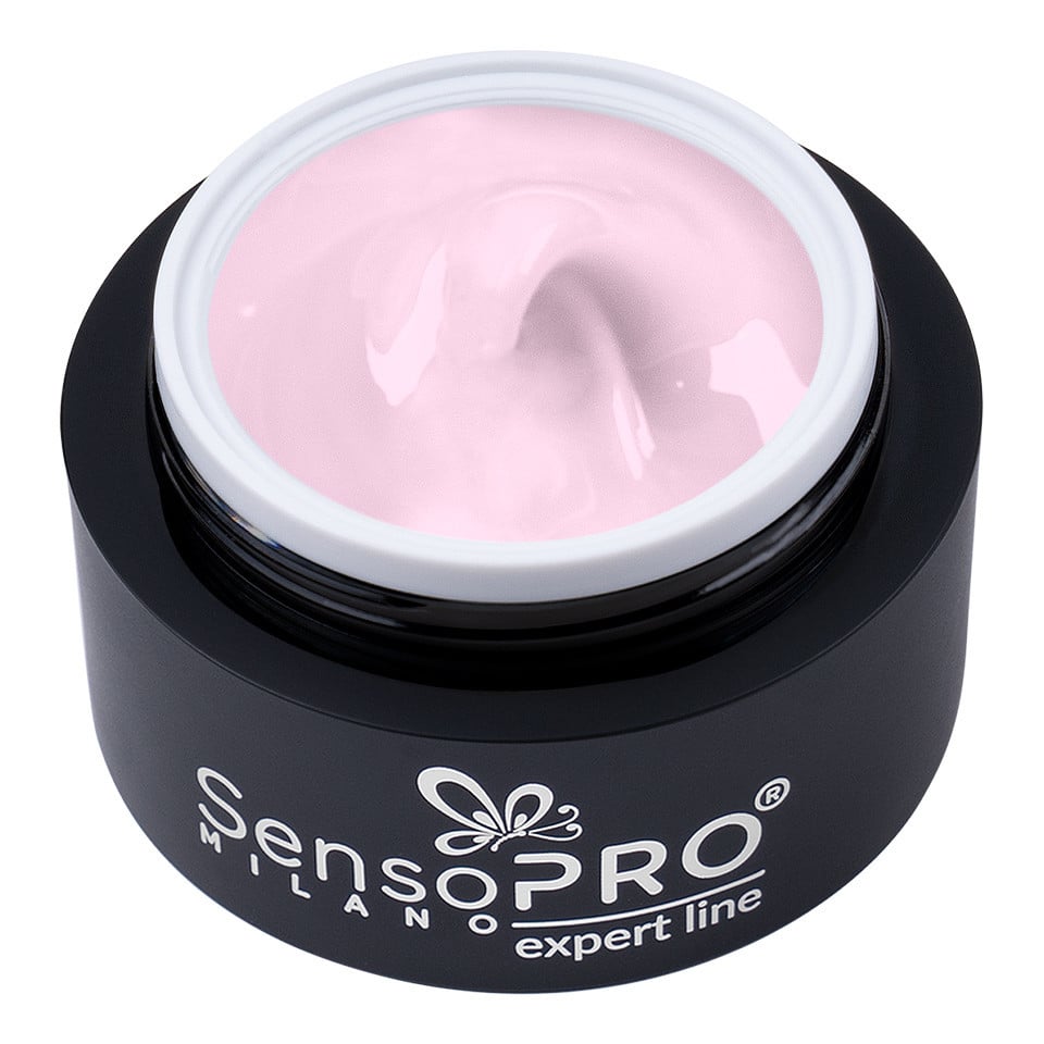 Gel Constructie Unghii Expert Line SensoPRO Milano - Milky Pink 15ml