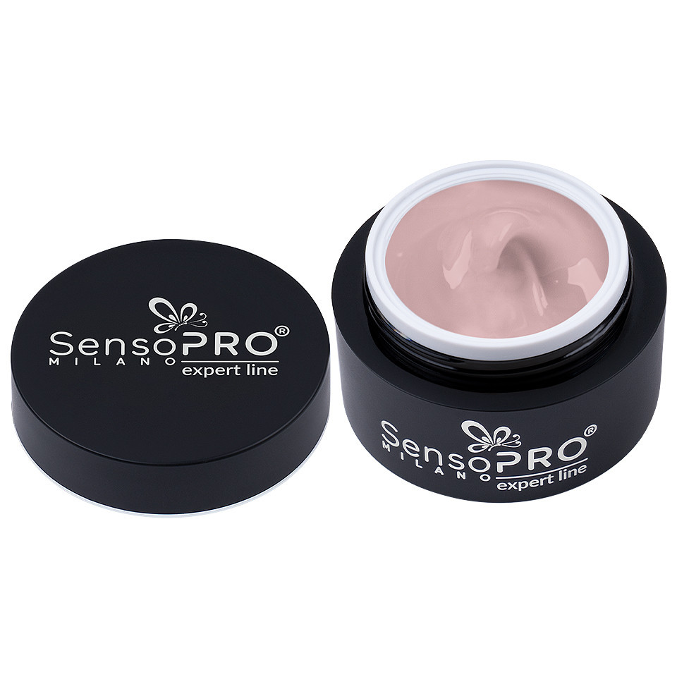 Gel Constructie Unghii Expert Line SensoPRO Milano - Nude Rose 15ml - 1 | YEO