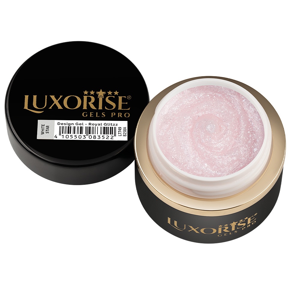 Gel Design 3D LUXORISE - Royal Glitz, White Star 5ml - 1 | YEO