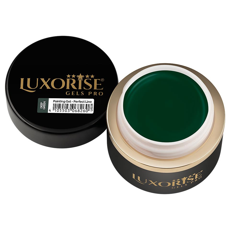 Gel Pictura Unghii LUXORISE Perfect Line - Deep Green, 5ml - 1 | YEO