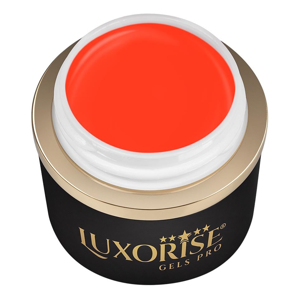 Gel Pictura Unghii LUXORISE Perfect Line - Neon Coral, 5ml - 1 | YEO