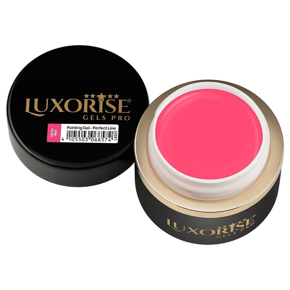 Gel Pictura Unghii LUXORISE Perfect Line - Neon Pink, 5ml - 2 | YEO