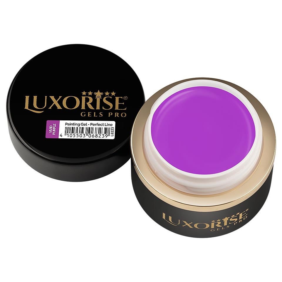 Gel Pictura Unghii LUXORISE Perfect Line - Vivid Purple, 5ml - 2 | YEO