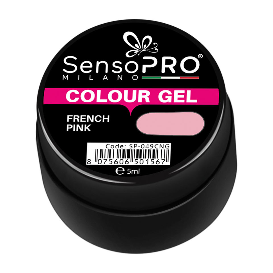 Gel UV Colorat French Pink 5ml, SensoPRO Milano - 1 | YEO