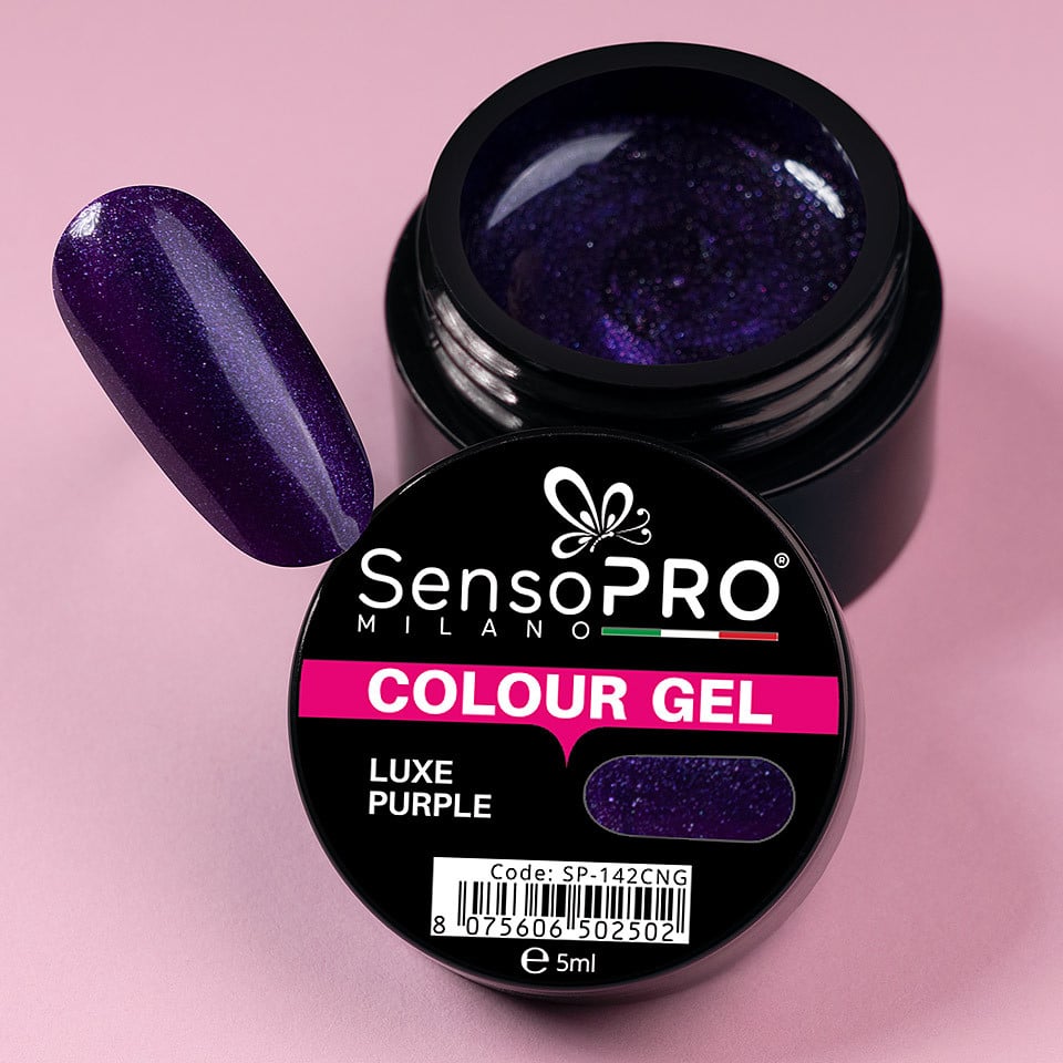 Gel UV Colorat Luxe Purple 5ml, SensoPRO Milano - 3 | YEO