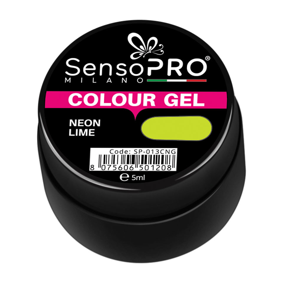 Gel UV Colorat Neon Lime 5ml, SensoPRO Milano - 1 | YEO