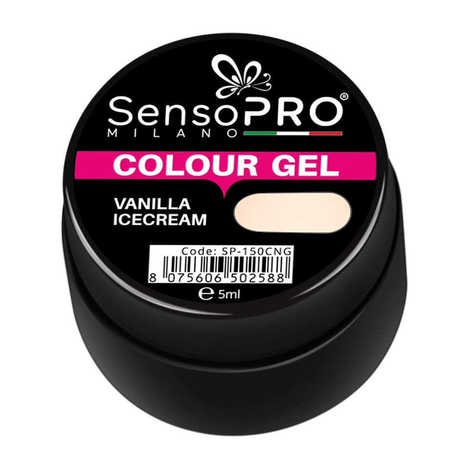 Gel UV Colorat Vanilla Icecream 5ml, SensoPRO Milano - 1 | YEO