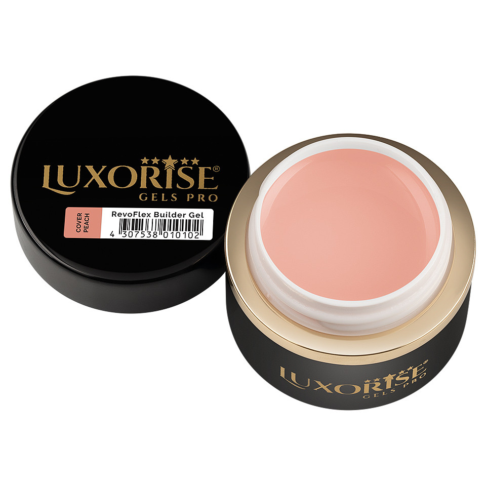 Gel UV Constructie Unghii RevoFlex LUXORISE 15ml, Cover Peach - 1 | YEO