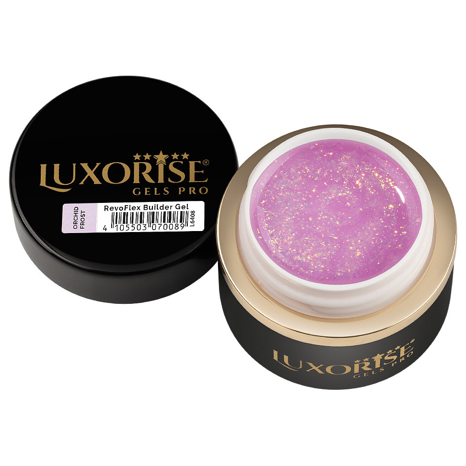 Gel UV Constructie Unghii RevoFlex LUXORISE 15ml, Orchid Frost - 1 | YEO