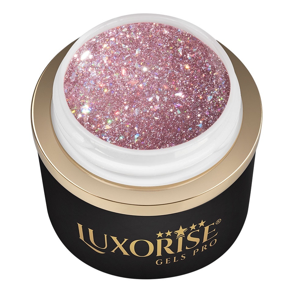 Gel UV Constructie Unghii RevoFlex LUXORISE 15ml, Wild Glitz