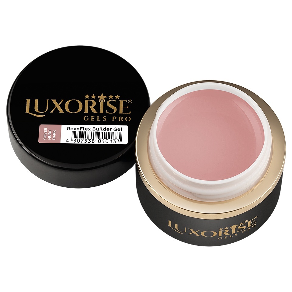 Gel UV Constructie Unghii RevoFlex LUXORISE 30ml, Cover Nude - Dark - 1 | YEO