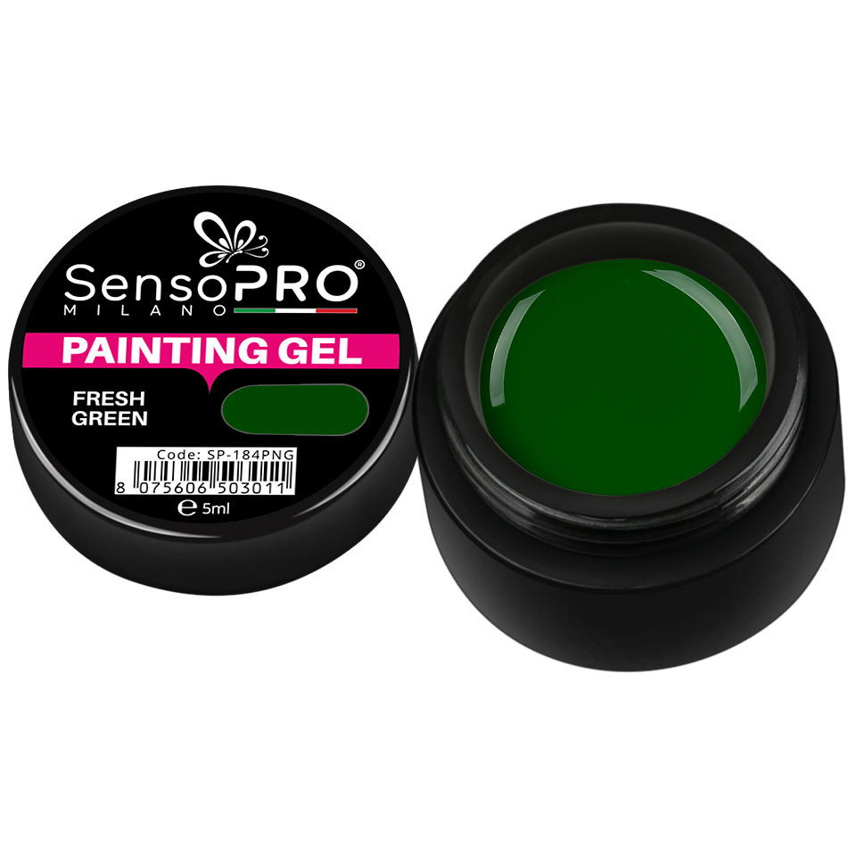 Gel UV Pictura Unghii Fresh Green 5ml, SensoPRO Milano - 1 | YEO