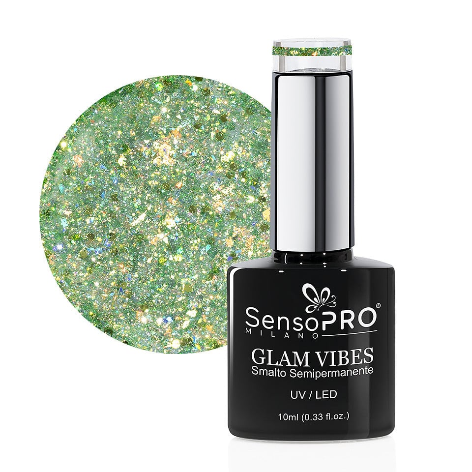 Oja Semipermanenta Glam Vibes SensoPRO Milano 10ml, Emerald Princess #23