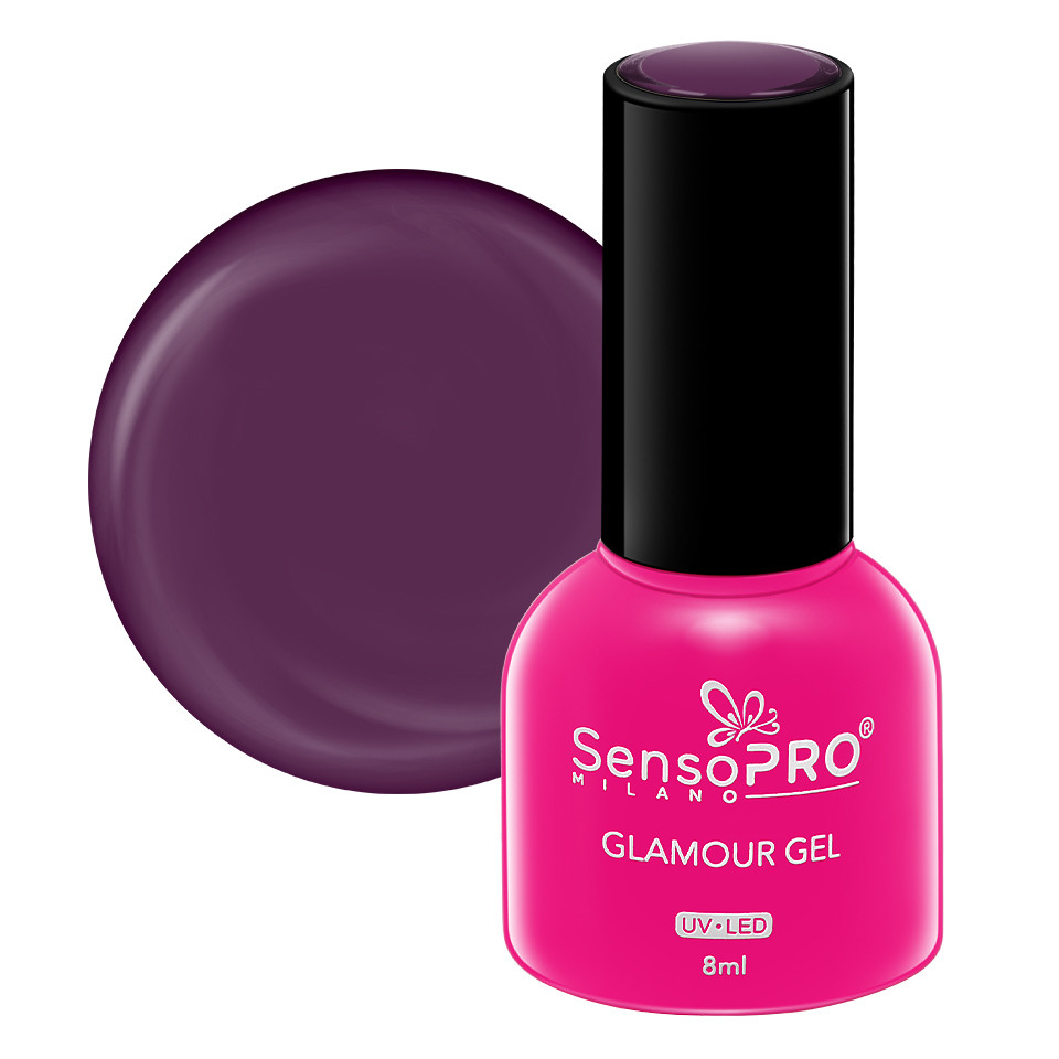 Oja Semipermanenta Glamour Gel SensoPRO Milano 8ml, Glam Mauve #67