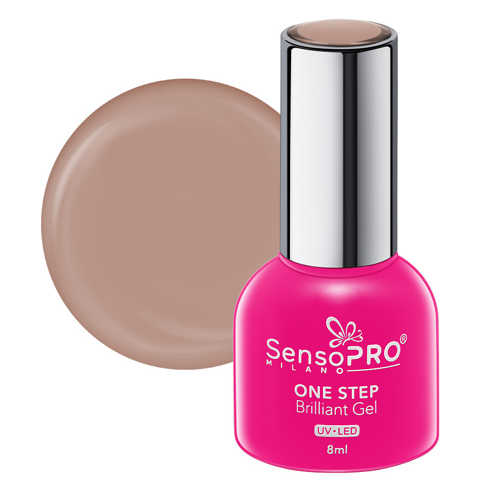 Oja Semipermanenta One Step Brilliant Gel SensoPRO Milano 8ml, Guilty Kiss #44