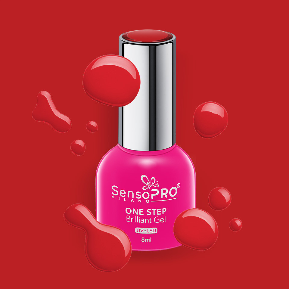 Oja Semipermanenta One Step Brilliant Gel SensoPRO Milano 8ml, Infinite Love #17 - 1 | YEO