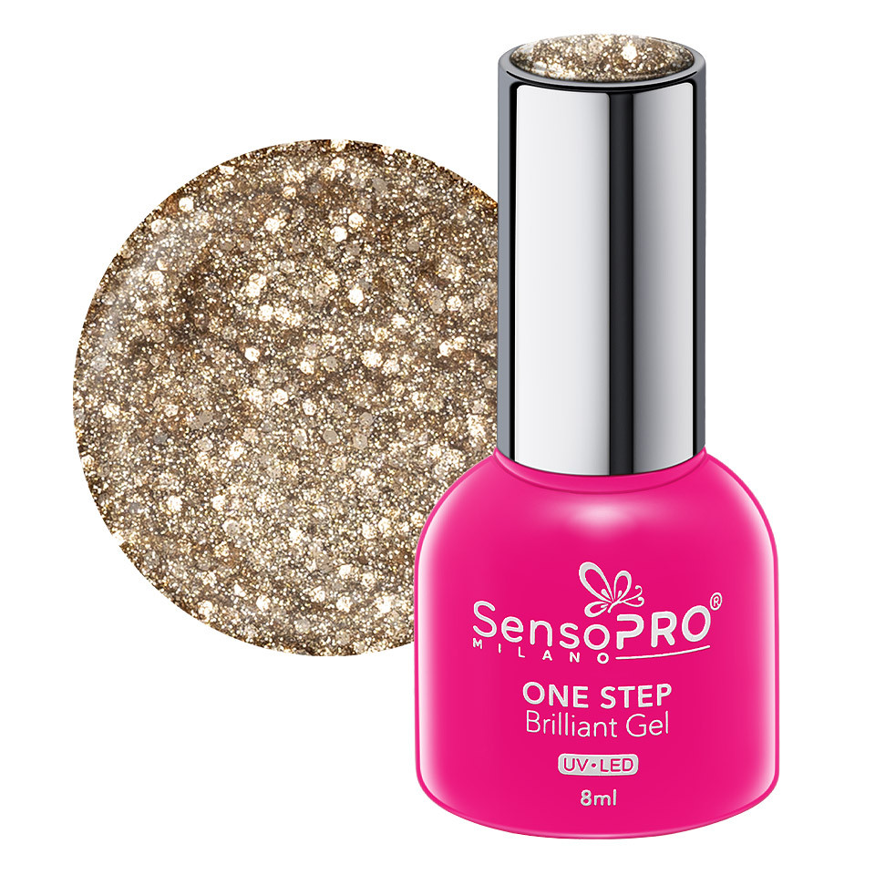 Oja Semipermanenta One Step Brilliant Gel SensoPRO Milano 8ml, Insta Glam #73