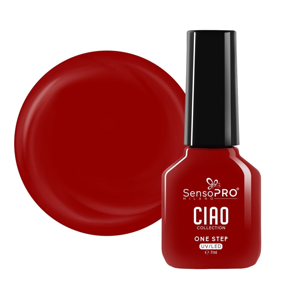 Oja Semipermanenta One Step SensoPRO Milano, CIAO Collection - Burgundy Velvet 7ml