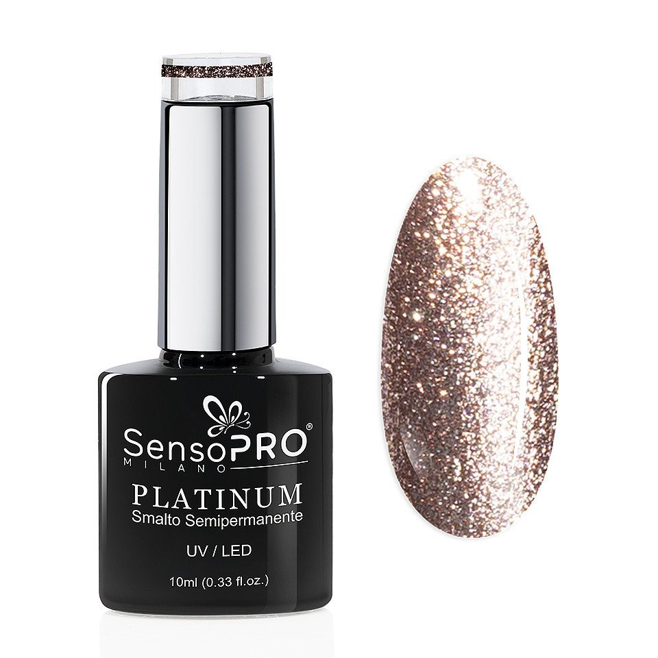 Oja Semipermanenta Platinum SensoPRO Milano 10ml, Old Rose Gold #17 - 1 | YEO