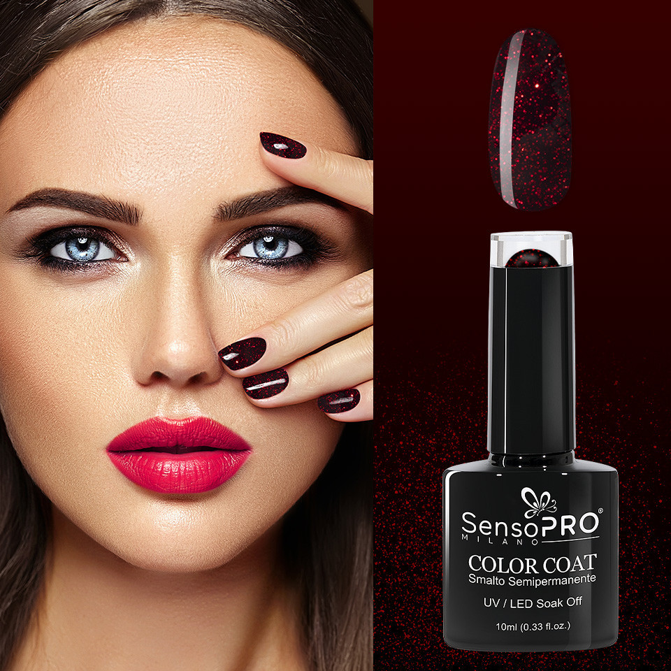 Oja Semipermanenta SensoPRO Milano 10ml - 056 Red Blink - 2 | YEO